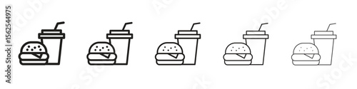 Fast food icon vector, Symbol, logo illustrations