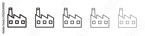 Factory icon vector, Symbol, logo illustrations