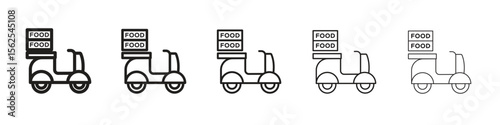 Food delivery icon vector, Symbol, logo illustrations