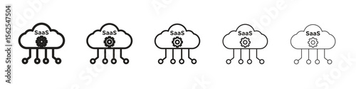 SaaS icon vector, Symbol, logo illustrations