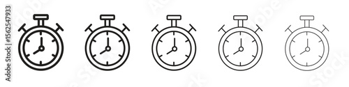 Stopwatch icon vector, Symbol, logo illustrations