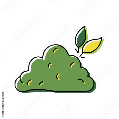 Eco-friendly gardening: hand drawn style compost and soil icon for sustainable design projects