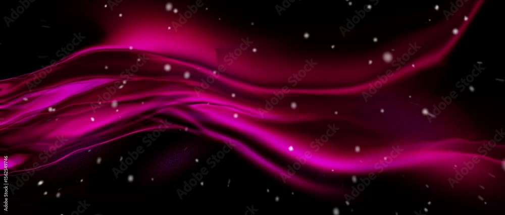 Red metallic wavy background with glitter effect