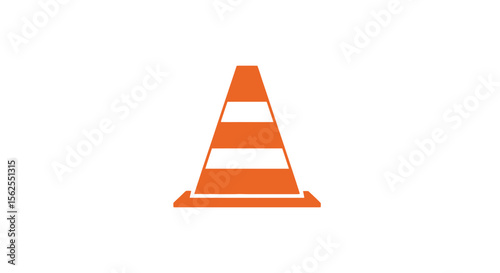 Vector orange traffic cone safety cone construction cone warning cone road cone hazard cone caution cone alert cone