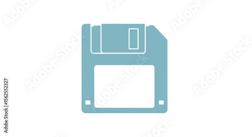 Vector floppy disk vector image for computer storage and data backup icon in retro style design element element