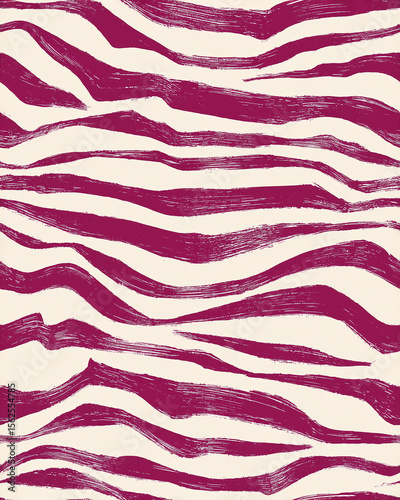 Magenta zebra stripes creating a bold and stylish animal print pattern