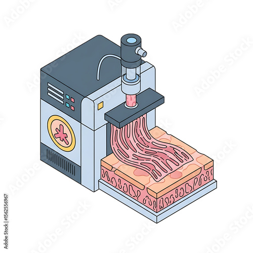 Organ printing device using 3D bioprinting technology.