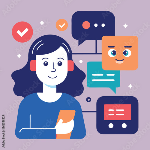 User-Friendly Messaging Interface for Smart Conversation System