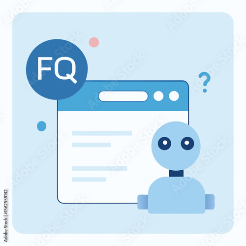 Chatbot Widget Popping Up on Website – Vector Illustration