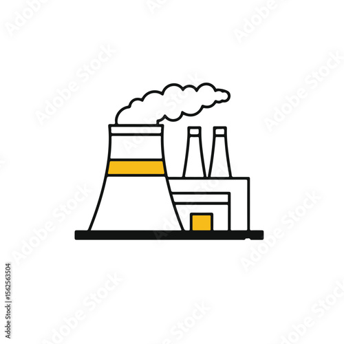 Industrial Power Plant Icon