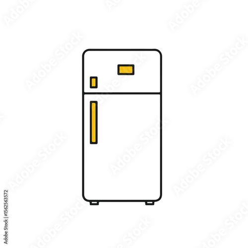 Simple refrigerator illustration.