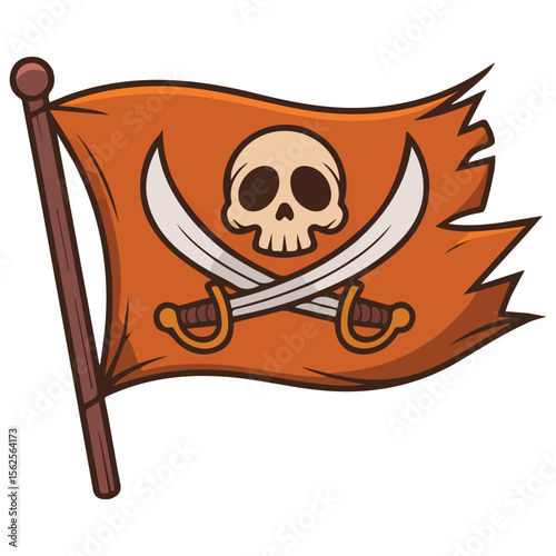 Pirate treasure chest overflowing with gold coins vector clipart