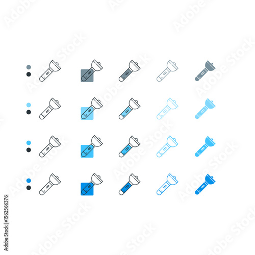 Flashlight icon used for camping or emergency lighting.