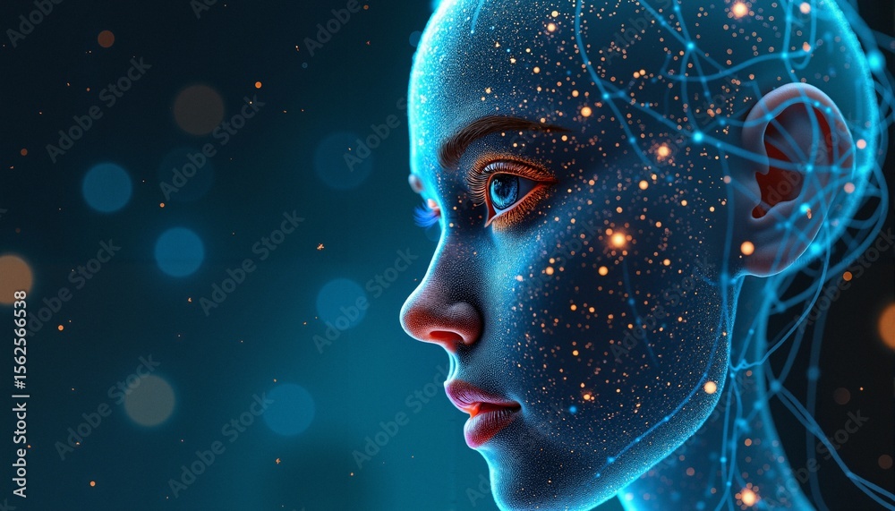 Futuristic Digital Human Art Futuristic Digital Human Art