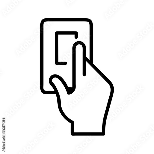 Hand inserting card into reader for payment transaction  