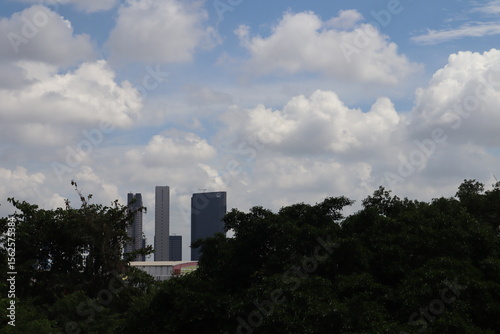 Fototapeta Naklejka Na Ścianę i Meble -  clouds over the city