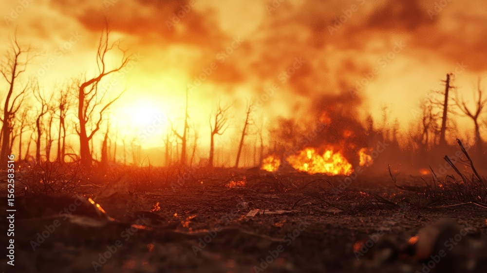 Burnt forest sunset Burnt forest sunset