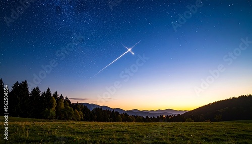 Meteor in the sky