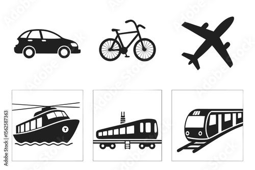 transportation-and-vehicles-set---black-icons-