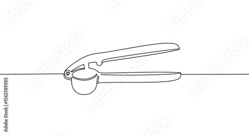 Hand-drawn lemon squeezer kitchen tool outline