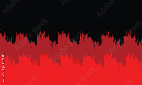 Abstract gradient pattern with jagged black and red tones creating a dramatic visual resembling soundwaves or digital distortion. Perfect for backgrounds, covers, or edgy design elements.