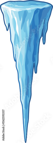 巨大な氷柱のイラスト