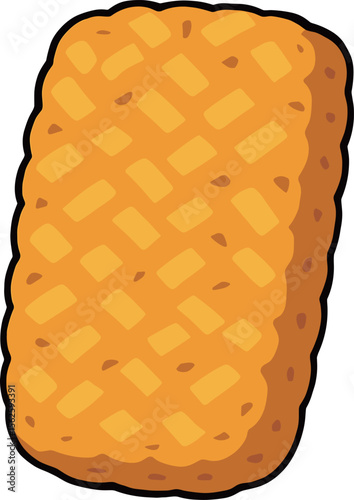 ハッシュドポテトのイラスト