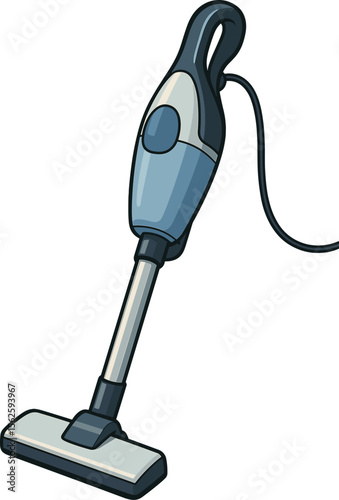 スティック型掃除機のイラスト