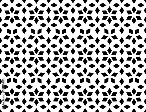 Geometric Diamond Pattern: A mesmerizing display of repeated diamond shapes, creating a seamless and symmetrical design.