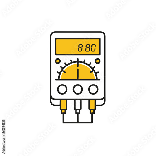 Digital multimeter icon showing a reading of 8.80.