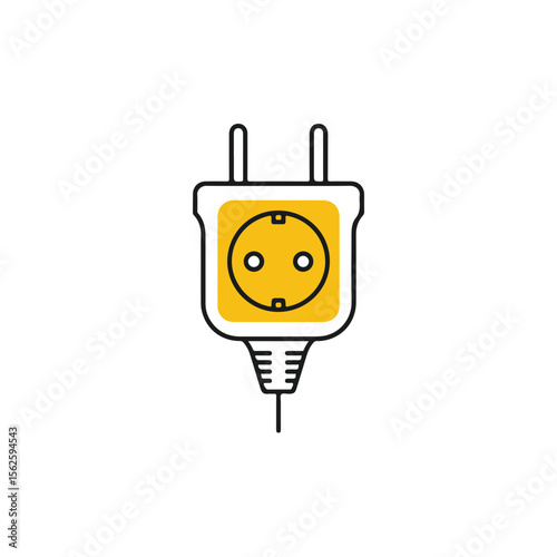 Electrical plug illustration.