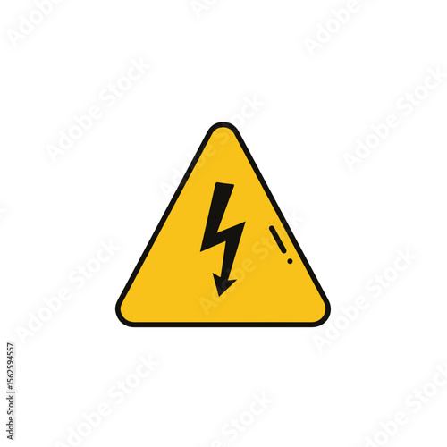 High voltage warning sign.