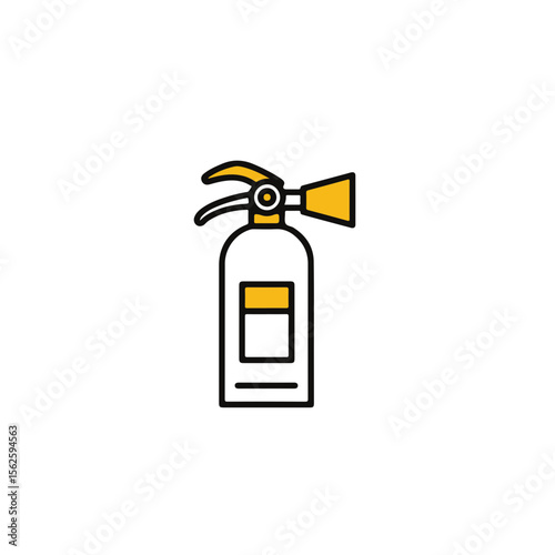 Fire extinguisher safety icon.