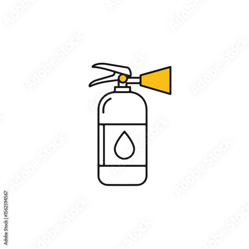 Essential equipment to extinguish fires, a fire extinguisher