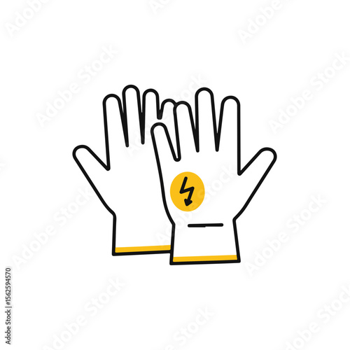 Protective Electrical Safety Gloves Icon