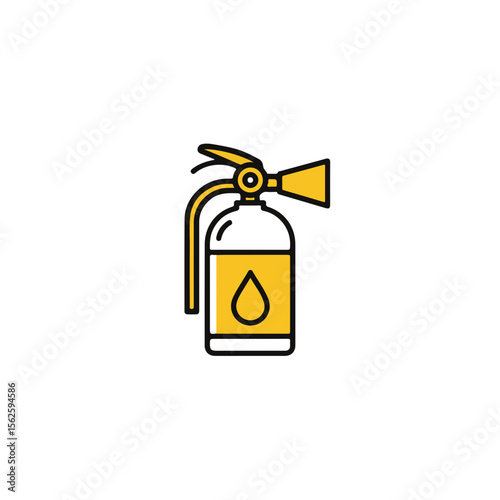 Fire extinguisher safety icon.