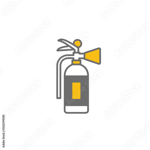 Fire extinguisher safety icon.