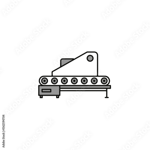 Factory conveyor belt and process automation.