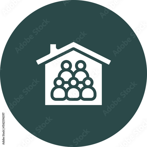 Refuge Vector Icon Design