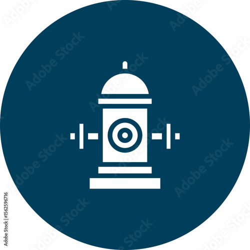 Fire Hydrant Vector Icon Design