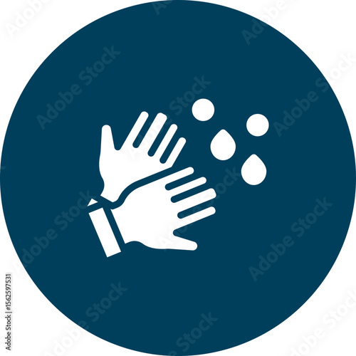 Hand Washing Vector Icon Design