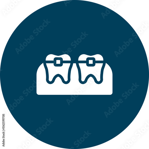 Braces Vector Icon Design