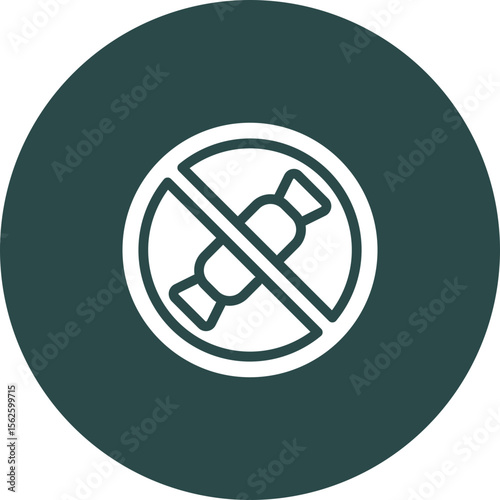 No Sweet Vector Icon Design