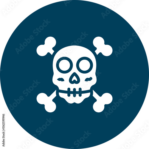 Skeleton Figurines Vector Icon Design