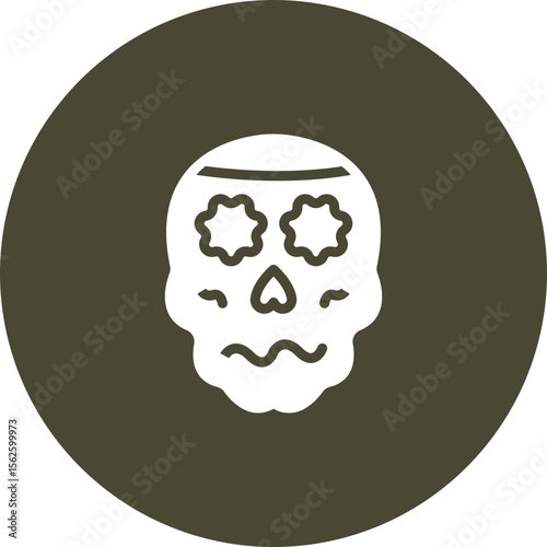 Calavera (Skull) Vector Icon Design