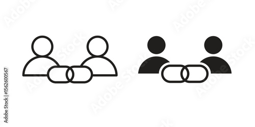 Affiliate link icon vector collection. vector stock symbol illustrations