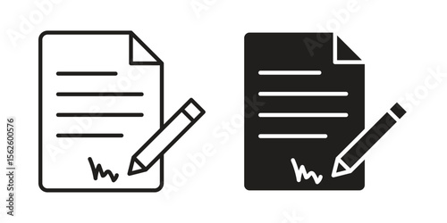 Agreement icon vector collection. vector stock symbol illustrations