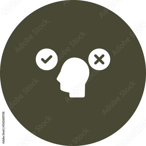 Decision Making Vector Icon Design