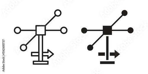 Anemometer icon vector collection. vector stock symbol illustrations