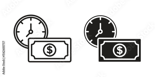 Annuity icon vector collection. vector stock symbol illustrations
